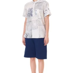 11.11 Block Print Unisex Half Sleeve Top