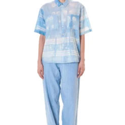 11.11 Half-sleeved Unisex Clamp Dye Shirt