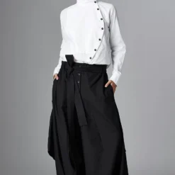 Chola White Curve Placket Shirt