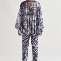 Amrich Black Shiba Handcrafted Shibori Pants -Cheap Drapvera Store 0404amr03 7