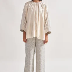 Amrich Ivory Handwoven Dana Shirt