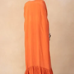 Arpita Mehta Orange Mirror Embellished Cape Set -Cheap Drapvera Store 101123am7 5