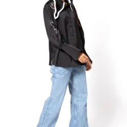 Kanika Goyal Label Black Embellished Shirt -Cheap Drapvera Store 1011kgl4 3