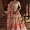 Itrh Colourblocked Honeycomb Patterned Lehenga Set