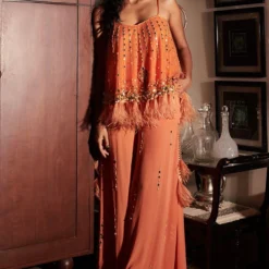 Dilnaz Sunset Mirror Embellished Camisole