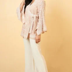 PATINE Peach Chikankari Wrap Top -Cheap Drapvera Store 116pat4 3