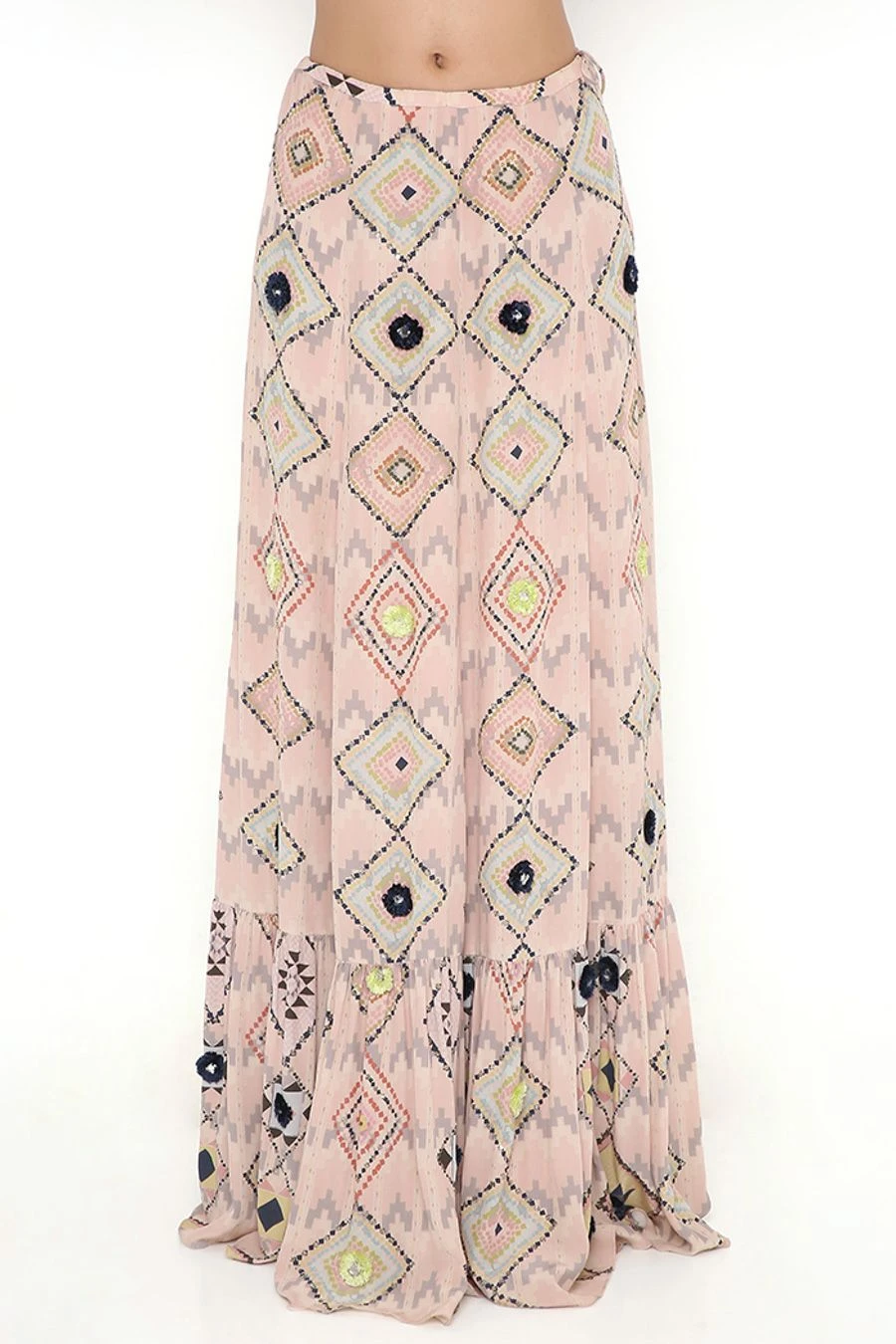 Payal Singhal Blush Diamond Printed Lehenga Set 5 Payal Singhal Blush Diamond Printed Lehenga Set - Image 5