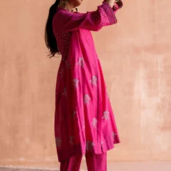 Swatti Kapoor Rani Pink Handblock Printed Pants 6 Swatti Kapoor Rani Pink Handblock Printed Pants -Cheap Drapvera Store 13623sk44 3