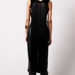 431-88 By Shweta Kapur Black Fringed Nemo Blouse -Cheap Drapvera Store 1411sk5 3 1