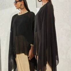 Namrata Joshipura Black Chain Link Kaftan Top -Cheap Drapvera Store 1532023nj11 4