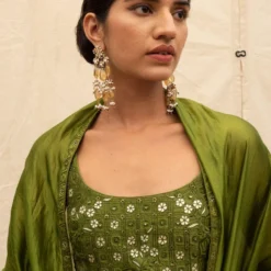 Punit Balana Olive Green Embellished Lehenga Set 10 Punit Balana Olive Green Embellished Lehenga Set -Cheap Drapvera Store 153sw6 5