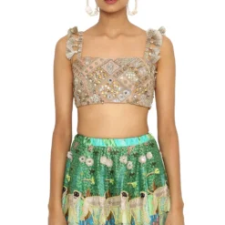 Payal Singhal Tropical Printed Dupion Lehenga Set -Cheap Drapvera Store 154ps25 4