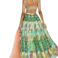 Payal Singhal Tropical Printed Dupion Lehenga Set -Cheap Drapvera Store 154ps25 5