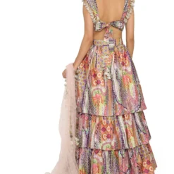 Payal Singhal Tribal Printed Ruffled Lehenga Set -Cheap Drapvera Store 154ps37 5