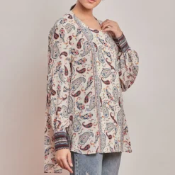 PATINE Paisley Print Button-down Shirt -Cheap Drapvera Store 15908 4