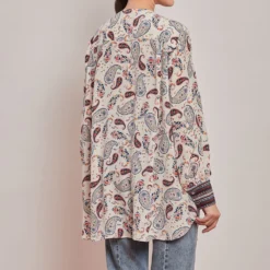 PATINE Paisley Print Button-down Shirt -Cheap Drapvera Store 15908 5