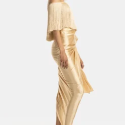 431-88 By Shweta Kapur Champagne Off Shoulder Fringe Top 9 431-88 By Shweta Kapur Champagne Off Shoulder Fringe Top -Cheap Drapvera Store 1612sk08 4