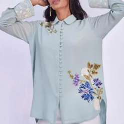 PATINE Powder Blue Brooke Shirt