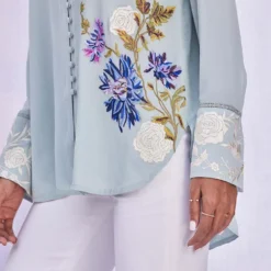 PATINE Powder Blue Brooke Shirt -Cheap Drapvera Store 16326 3