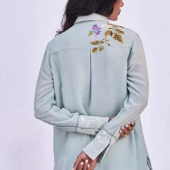 PATINE Powder Blue Brooke Shirt -Cheap Drapvera Store 16326 4