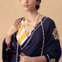 Kshitij Jalori Mustard Striped Blouse