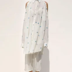 Urvashi Kaur Ava Buttoned Down Polka Shirt Dress -Cheap Drapvera Store 171123uk6 4