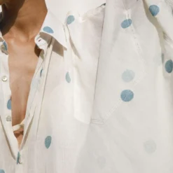 Urvashi Kaur Ava Buttoned Down Polka Shirt Dress -Cheap Drapvera Store 171123uk6 6