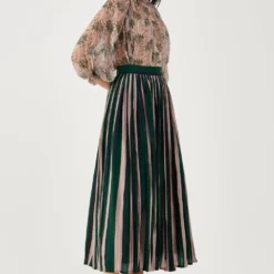 KoAi Peach And Olive Floral Top -Cheap Drapvera Store 17723koia8 3