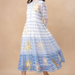 Vineet Rahul Zelda Bougainvillaea Front Open Dress -Cheap Drapvera Store 17823vr37 3