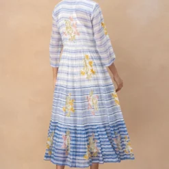 Vineet Rahul Zelda Bougainvillaea Front Open Dress -Cheap Drapvera Store 17823vr37 5