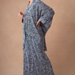 431-88 By Shweta Kapur Earthy Green Delilah Printed Top -Cheap Drapvera Store 181244318806 3