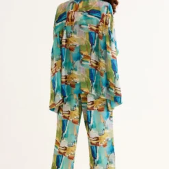 NORN Brushstroke Printed Line Blouse -Cheap Drapvera Store 1823nn17 4