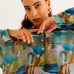 NORN Brushstroke Printed Pac Shirt 6 NORN Brushstroke Printed Pac Shirt -Cheap Drapvera Store 1823nn29 3