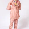 Chandrima Peach Chanderi Pants