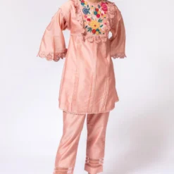Chandrima Peach Chanderi Pants