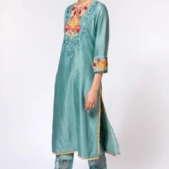 Chandrima Aqua Beadwork Kurta 8 Chandrima Aqua Beadwork Kurta -Cheap Drapvera Store 182chnd23 2