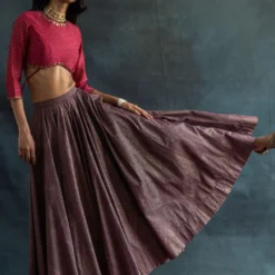 Swatti Kapoor Dahlia Pink Chanderi Blouse -Cheap Drapvera Store 188swk29 3