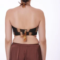Dilnaz Chic Sienna Brown Tie & Dye Bustier 5 Dilnaz Chic Sienna Brown Tie & Dye Bustier -Cheap Drapvera Store 19124dz7 3