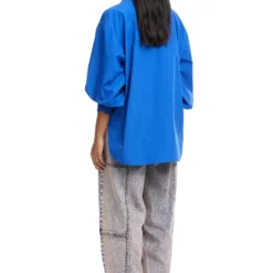 Kanika Goyal Label Warped Vine Denim AppliquÒ Shirt -Cheap Drapvera Store 1923kgl7 5