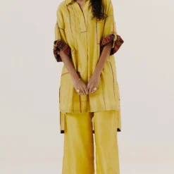 Sunira Designs Yellow Mool Ijar Pants