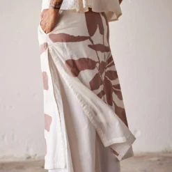 Khara Kapas Off White Skirt Trousers -Cheap Drapvera Store 19923kk41 4