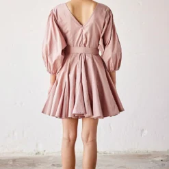 Khara Kapas Primrose Pink Poplin Dress 9 Khara Kapas Primrose Pink Poplin Dress -Cheap Drapvera Store 19923kk51 5