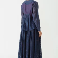 Payal Pratap Round Neck Navy Top -Cheap Drapvera Store 1vr 16b 4