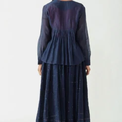 Payal Pratap Round Neck Navy Top -Cheap Drapvera Store 1vr 16b 5