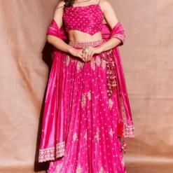 Punit Balana Pink Hand Embellished Lehenga Set