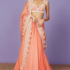 Anushree Reddy Coral Maryul Lehenga Set