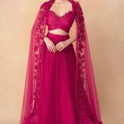 Ridhi Mehra Pink Qaifa Lehenga Set