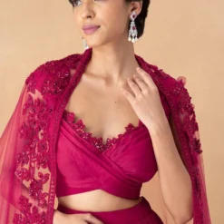 Ridhi Mehra Pink Qaifa Lehenga Set -Cheap Drapvera Store 201023rm02 4