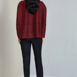 Scarlet Sage Maroon Shoulderless Top -Cheap Drapvera Store 206ss92 5