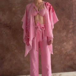 Sakshi Khetterpal Candy Pink Knot Style Bustier